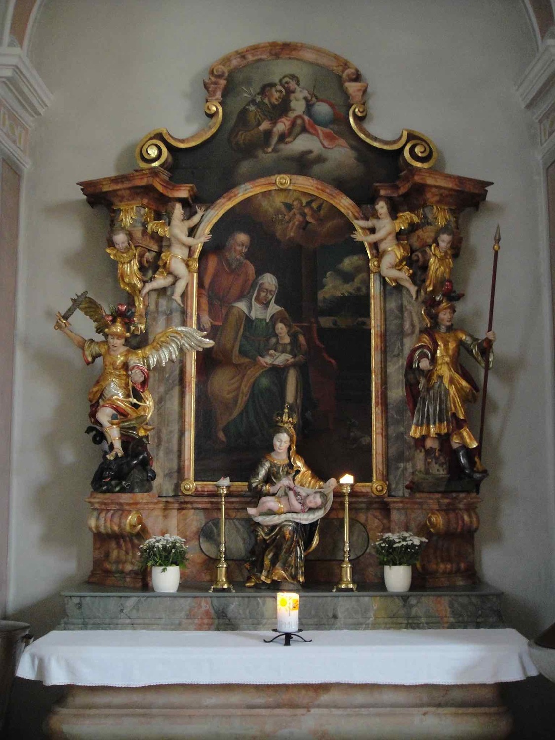 Seitenaltar zu Ehren der heiligen Mutter Anna / Ulrich Diel Seitenaltar zu Ehren der heiligen Mutter Anna