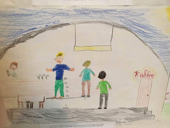 Karfreitag Ostern - gemalt von Kindern / Karl Hartleb Volksschule und Jungschar Altenmarkt malt unser Heilsgeschehen